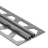 Schluter - DILEX-EKSB Profilé de joint de surface pour les revêtements de plancher plus minces - acier inoxydable (V2) avec joint de 1/4" (6 mm) noir 1/4" x 8' 2-1/2"