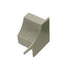Schluter - DILEX-HK Cap de fermeture droit avec un radius de 11/16" (18 mm) - plastique PVC gris