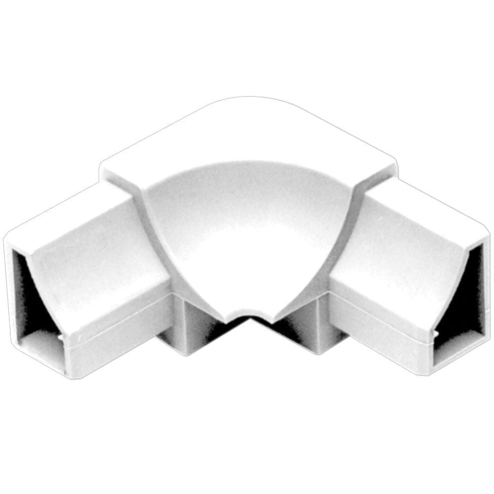 Schluter - DILEX-HK Coin extérieur 90° 2-directions avec un radius de 11/16" (18 mm) - plastique PVC blanc éclatant
