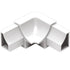 Schluter - DILEX-HK Coin intérieur 90° 2-directions avec un radius de 11/16" (18 mm) - plastique PVC blanc éclatant