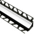 Schluter - DILEX-HK Profilé à gorge avec un radius de 11/16" - plastique PVC blanc éclatant 1/2" x 11/32" x 8' 2-1/2"