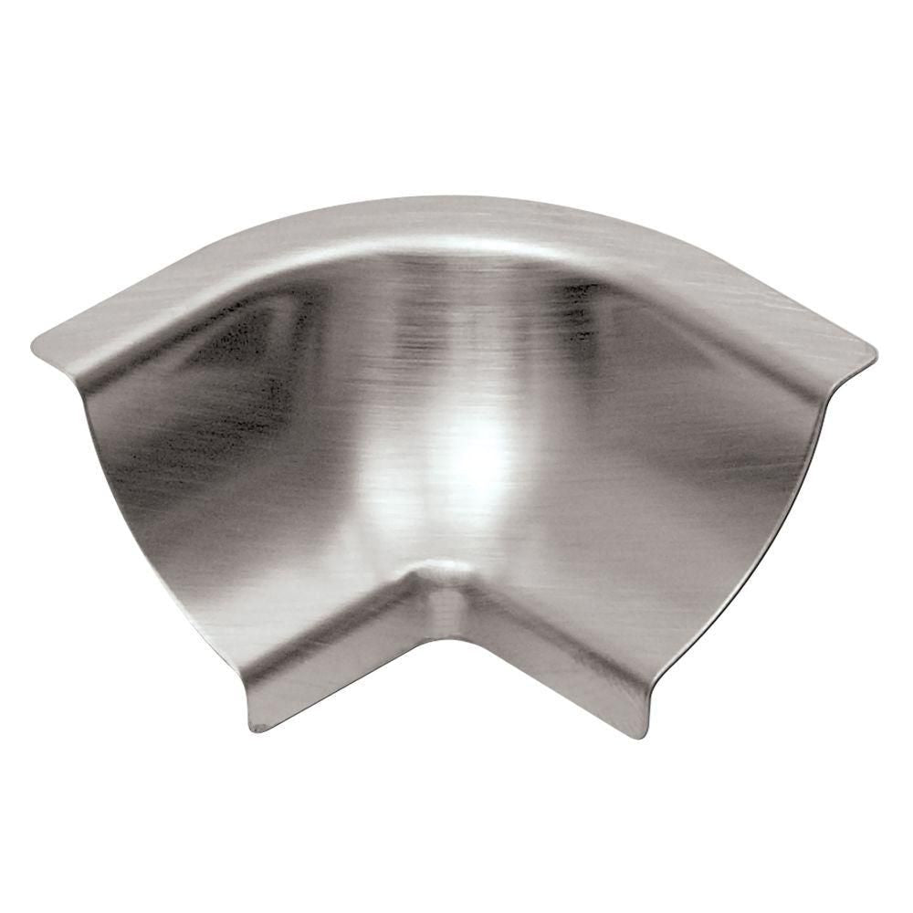 Schluter - DILEX-HKU Coin intérieur 90° avec un radius de 3/8" (10 mm) - acier inoxydable (V4)