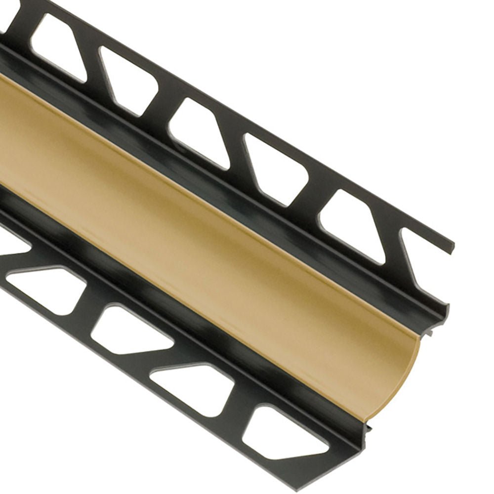 Schluter - DILEX-HKW Profilé à gorge avec un radius de 11/16" - plastique PVC beige clair 11/32" (9 mm) x 11/32" x 8' 2-1/2"