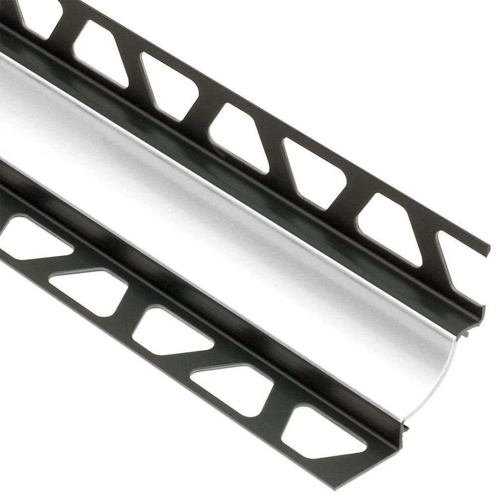 Schluter - DILEX-HKW Profilé à gorge avec un radius de 11/16" - plastique PVC blanc éclatant 11/32" (9 mm) x 11/32" x 8' 2-1/2"