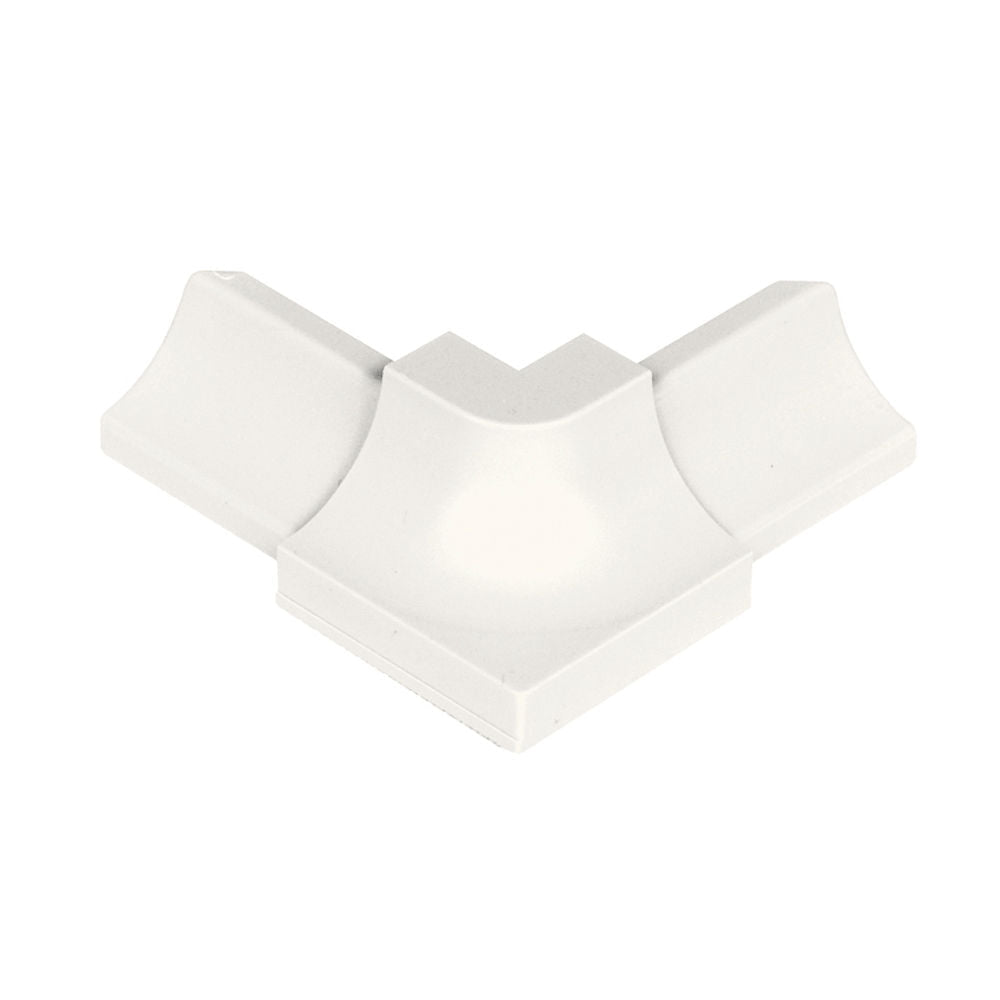 Schluter - DILEX-PHK Outside Corner 90° avec un radius de 3/8" (10 mm) - plastique PVC blanc