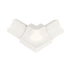 Schluter - DILEX-PHK Outside Corner 90° avec un radius de 3/8" (10 mm) - plastique PVC blanc