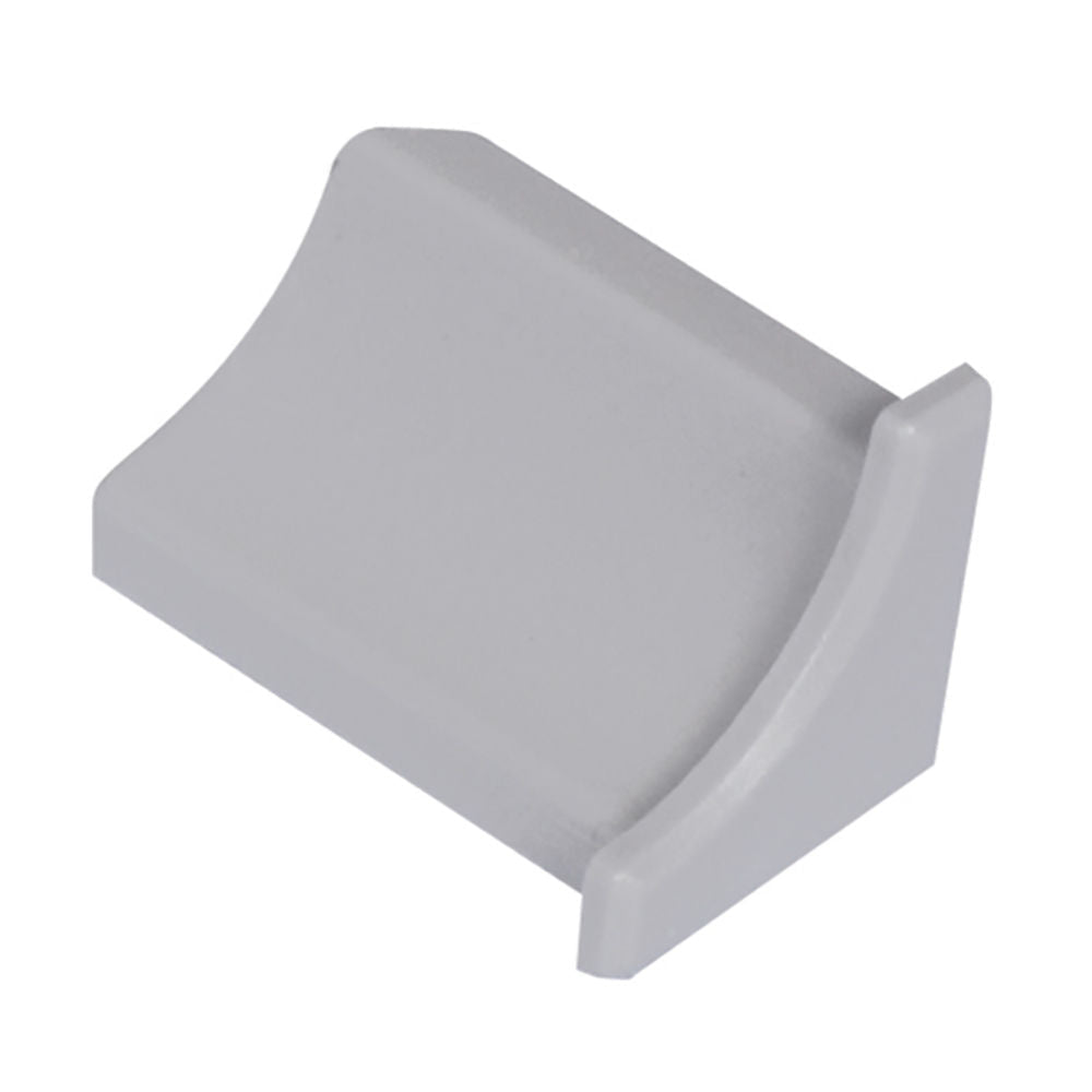 Schluter - DILEX-PHK End Cap avec un radius de 3/8" (10 mm) - plastique PVC gris classique