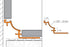 Schluter - DILEX-PHK - Profilé à gorge 1/2" pvc gris ||PHK1S125G - Ceramed