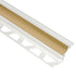 Schluter - DILEX-PHK Profilé à gorge avec un radius de 3/8" (10 mm) - plastique PVC beige clair 3/8" x 8' 2-1/2"