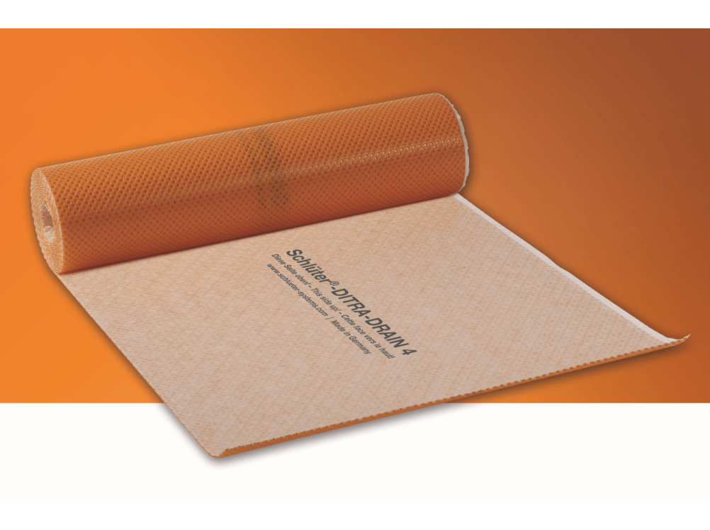 Schluter - DITRA-DRAIN - Membrane de drainage - 3' 3" x 33' ||DITRA-DRAIN10M - Ceramed