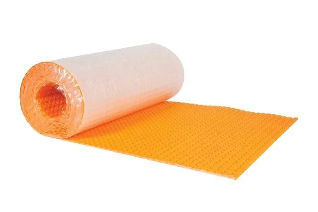 Schluter - DITRA-HEAT - (134.5 pi²) 5 mm - PS Membrane de désolidarisation autocollante en rouleau pour plancher chauffant - 2' 7" x 41' 1" ||DHPS512M - Ceramed