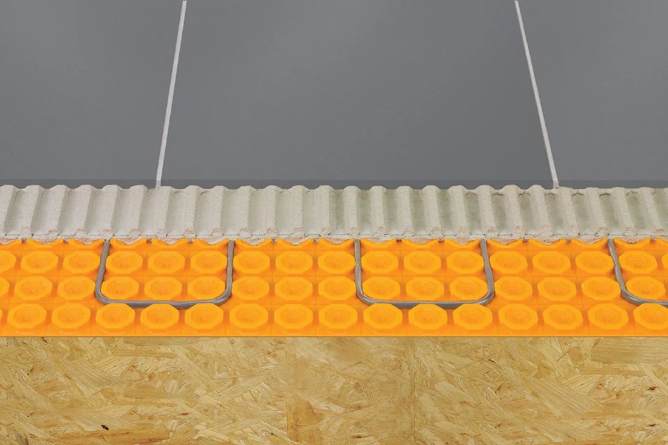 Schluter - DITRA-HEAT - (8.4 pi²) 5 mm - PS Membrane de désolidarisation autocollante en panneau pour plancher chauffant - 2' 7" x 3' 3" ||DHPS5MA - Ceramed