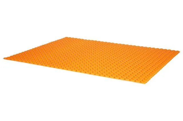 Schluter - DITRA-HEAT - (8.4 pi²) 5 mm - PS Membrane de désolidarisation autocollante en panneau pour plancher chauffant - 2' 7" x 3' 3" ||DHPS5MA - Ceramed