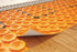 Schluter - DITRA-HEAT - (8.4 pi²) 5 mm - PS Membrane de désolidarisation autocollante en panneau pour plancher chauffant - 2' 7" x 3' 3" ||DHPS5MA - Ceramed