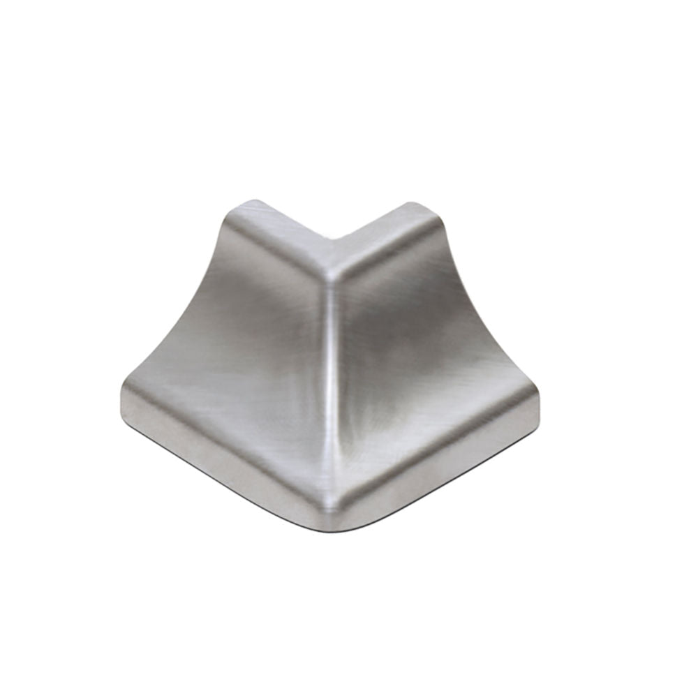 Schluter - ECK-KHK Coin extérieur90° avec un radius de 5/16" - acier inoxydable (V2) brossé 9/16"