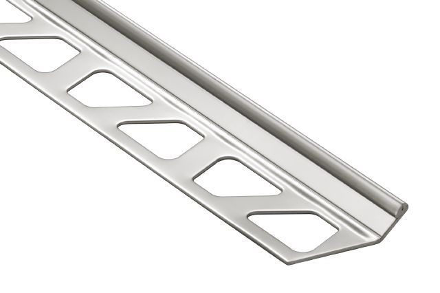 Schluter - FINEC Profilé de finition et de protection des rebords - acier inoxydable (V2) 3/16" (4.5 mm) x 8' 2-1/2"