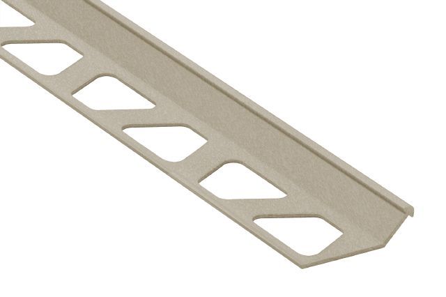 Schluter - FINEC Profilé de finition et de protection des rebords - aluminium crème 9/32" (7 mm) x 8' 2-1/2"