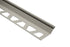 Schluter - FINEC-SQ Moulure de finition et de protection des rebords avec surface visible mince et carrée Aluminium Gris pierre 1/2" x 8' 2-1/2"
