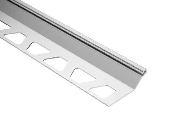 Schluter - FINEC - SQ Profilé de finition et de protection des rebords alum. anodisé mat 1/2" x 8' 2-1/2" ||FSQ125AE - Ceramed