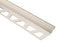 Schluter - FINEC - SQ Profilé de finition et de protection des rebords alum. crème 1/2" x 8' 2-1/2" ||FSQ125TSC - Ceramed
