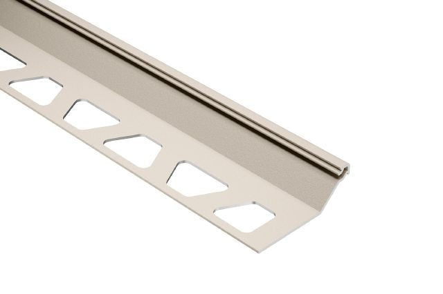 Schluter - FINEC - SQ Profilé de finition et de protection des rebords alum. étain 7/16" x 8' 2-1/2" ||FSQ110TSG - Ceramed