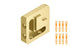 Schluter - JOLLY - Coin extérieur 1/2" alum. laiton brossé ||EV/J125AMGB - Ceramed
