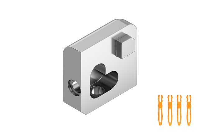Schluter - JOLLY - Coin extérieur 3/8" alum. chromé poli ||EV/J100ACG - Ceramed