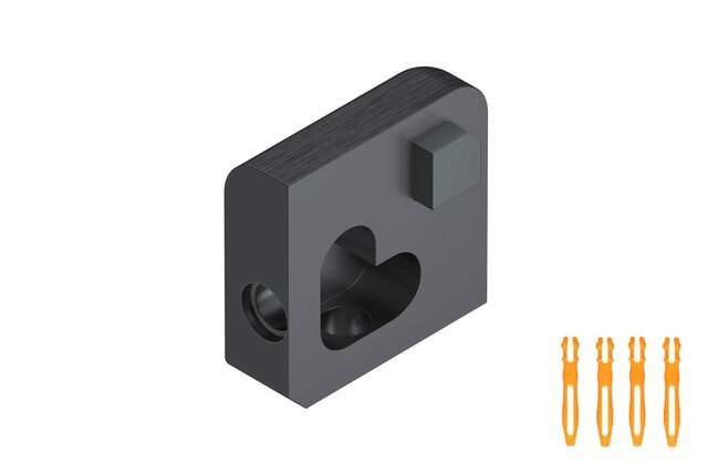 Schluter - JOLLY - Coin extérieur 3/8" alum. graphite brossé ||EV/J100AGRB - Ceramed