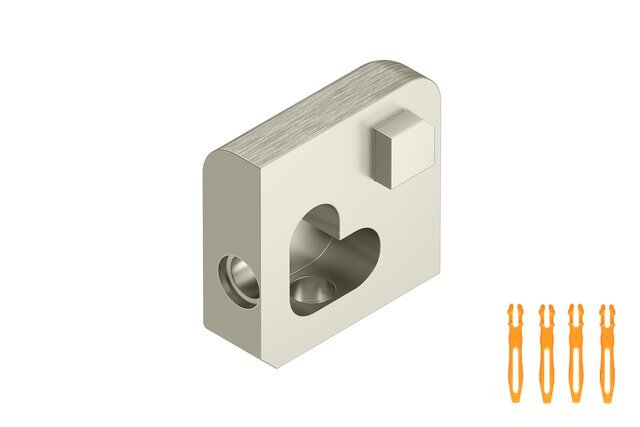 Schluter - JOLLY - Coin extérieur 3/8" alum. nickel brossé ||EV/J100ATGB - Ceramed