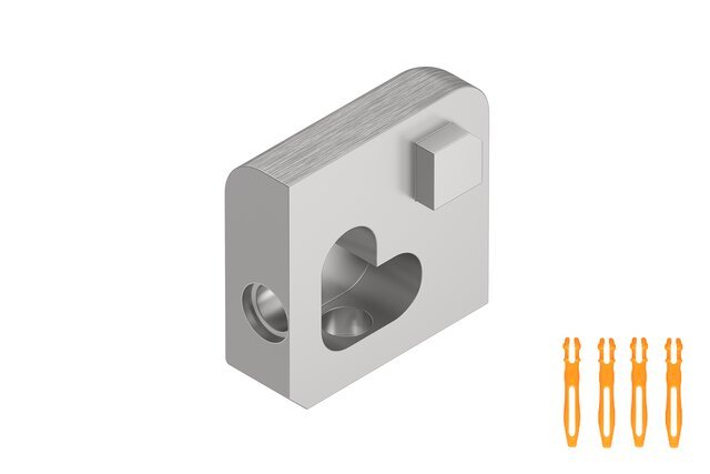 Schluter - JOLLY - Coin extérieur 5/16" alum. chromé brossé ||EV/J80ACGB - Ceramed