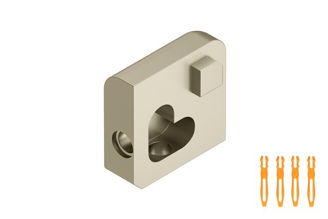 Schluter - JOLLY - Coin extérieur 5/16" alum. nickel mat ||EV/J80AT - Ceramed
