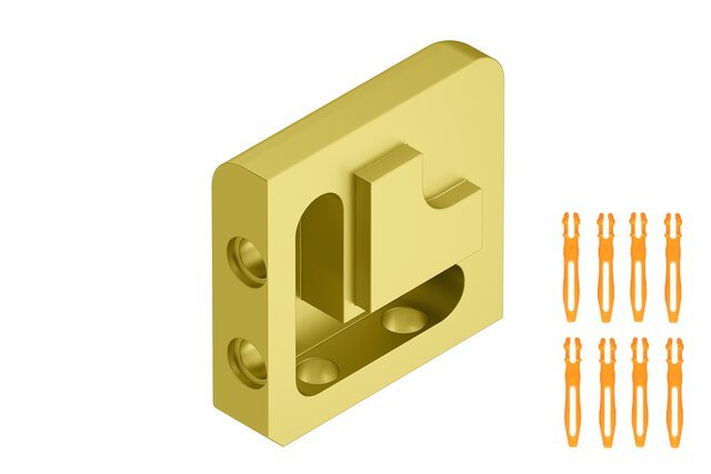 Schluter - JOLLY - Coin extérieur 90° alum. anodisé laiton mat 1/2" ||EV/J125AM - Ceramed