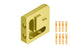 Schluter - JOLLY - Coin extérieur 90° alum. anodisé laiton mat 1/2" ||EV/J125AM - Ceramed