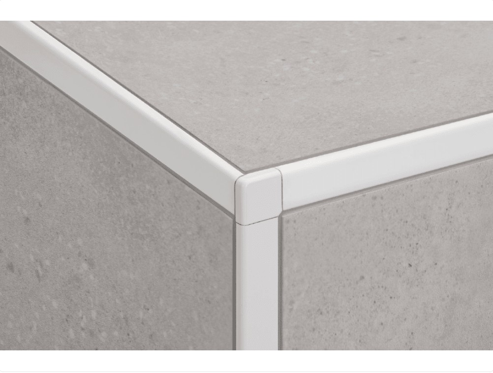 Schluter - JOLLY - Moulure de bordure de mur alum. anodisé bronze antique brossé - 1/2" x 8' 2-1/2" ||J125ABGB - Ceramed