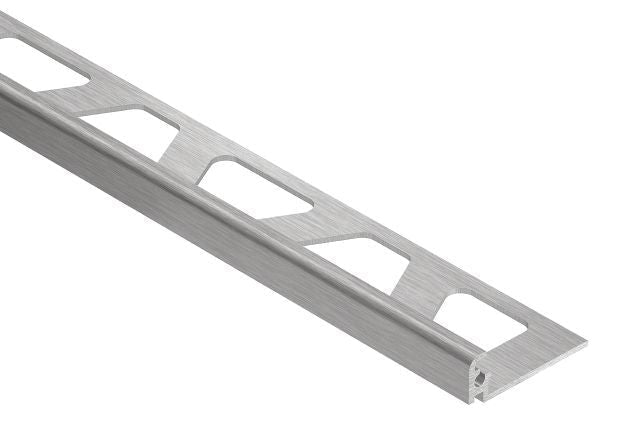 Schluter - JOLLY Moulure de bordure de mur Aluminium anodisé Chrome brossé 1/4" (6 mm) x 8' 2-1/2"