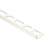 Schluter - JOLLY Moulure de bordure de mur Aluminium Blanc brillant 1/4" (6 mm) x 8' 2-1/2"