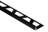 Schluter - JOLLY Moulure de bordure de mur Aluminium Noir 1/2" (12.5 mm) x 8' 2-1/2"
