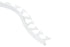 Schluter - JOLLY Moulure flexible de bordure pour les murs Aluminium Blanc mat 5/16" (8 mm) x 8' 2-1/2"