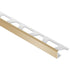 Schluter - JOLLY-P Profilé de bordure de mur - Plastique PVC beige clair 1/4" (6 mm) x 8' 2-1/2"