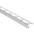Schluter - JOLLY-P Profilé de bordure de mur - Plastique PVC gris classique 3/8" (10 mm) x 8' 2-1/2"