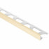 Schluter - JOLLY-P Profilé de bordure de mur - Plastique PVC sable 1/4" (6 mm) x 8' 2-1/2"
