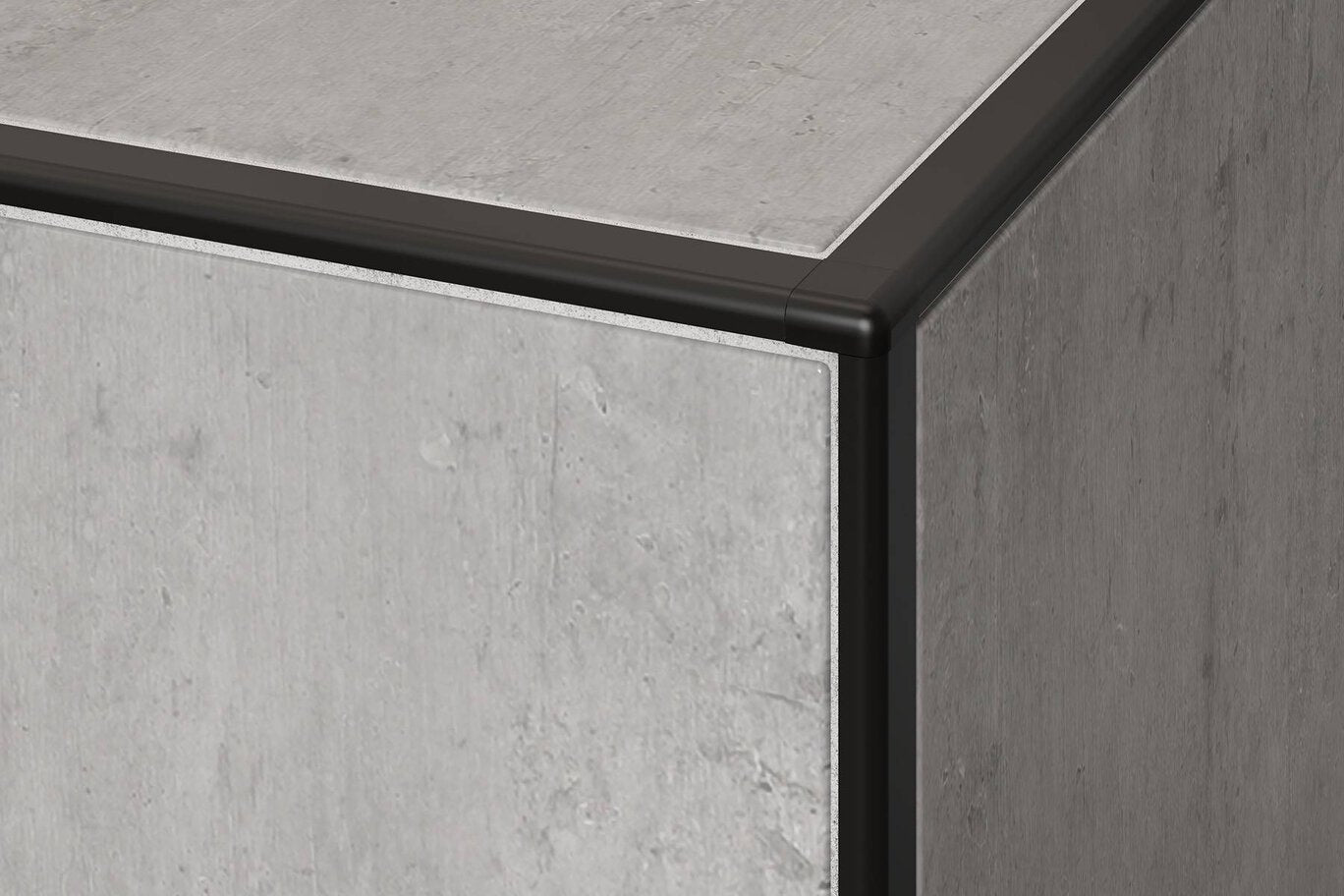 Schluter - JOLLY - Profilé 1/2" alum. anthracite foncé 10' ||J125TSDA/300 - Ceramed