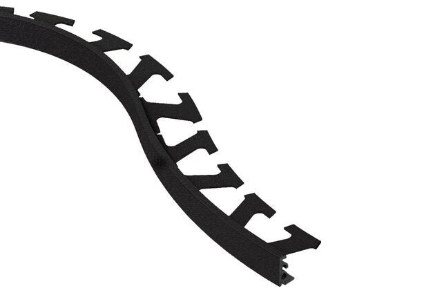 Schluter - JOLLY - Profilé radius de bordure de mur alum. noir mat 1/2" x 8' 2-1/2" ||R/J125MGS - Ceramed