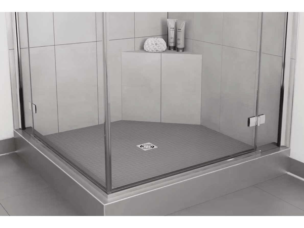 Schluter - KERDI-BOARD-SB - Banc de douche préfabriqué triangulaire - 16" x 16" x 20" ||KBSB410TA - Ceramed