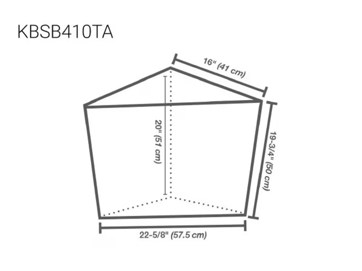 Schluter - KERDI-BOARD-SB - Banc de douche préfabriqué triangulaire - 16" x 16" x 20" ||KBSB410TA - Ceramed