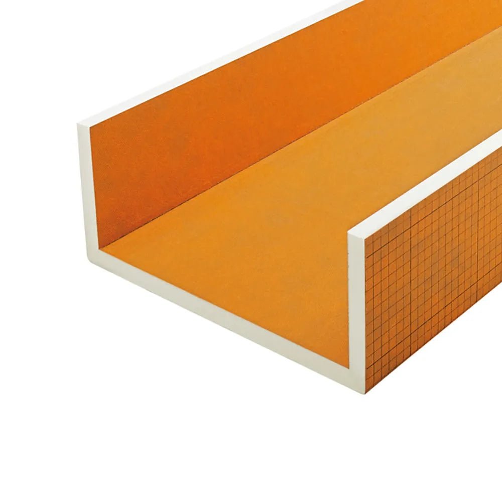Schluter - KERDI-BOARD-U - Panneau en forme de U -Largeur de 7-7/8" replié 3/4" x 24-1/2" x 96" ||KB196252440U20 - Ceramed