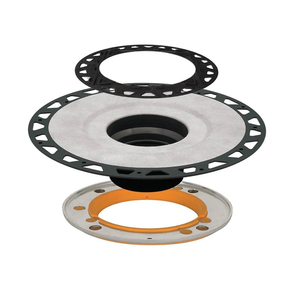 Schluter - KERDI-DRAIN-A - Ensemble d'adapteur de bride - plastique ABS 7-1/2" ||KDA7FLKABS - Ceramed