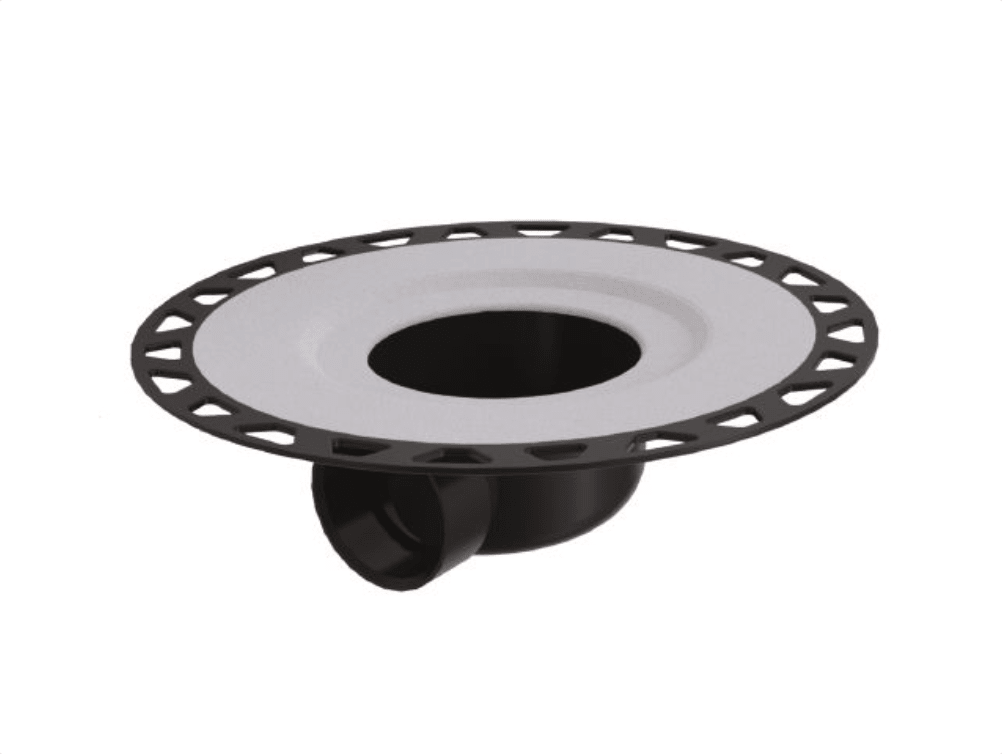 Schluter - KERDI-DRAIN - Bride horizontale ABS -H sans manchons et coins - sortie de 2" ||KDH2/ABS/FL - Ceramed