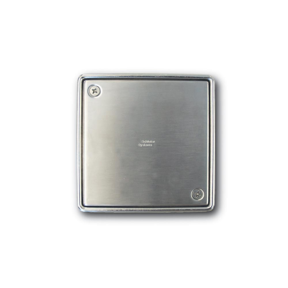 Schluter - KERDI-DRAIN Couvercle de drain - acier inoxydable (V2) 6"