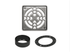 Schluter - KERDI-DRAIN - Ensemble de grille carrée Classic - acier inoxydable (V2) 4" ||KD4GRKE - Ceramed